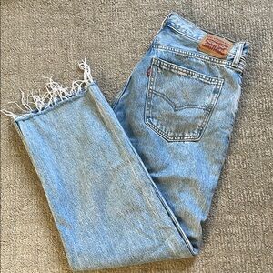 Levi's Blue Ankle Cropped Jeans Casual Style